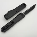 Microtech Ultratech ZBP Flag Deep Engraved Tactical S/E w/ Black Handle 1121-1T-DFLAG