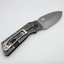 Medford TFF-1 Fat Daddy Black/Brush Silver Cobblestone Handles w/ Tumbled S45VN