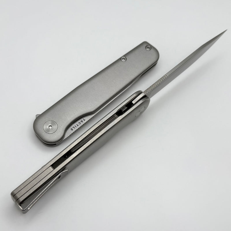 Tactile Knife Rockwall Flipper V2 w/ Stonewash Handles & Stonewash MagnaCut