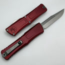 Microtech Knives Combat Troodon Gen III Stonewash Interceptor w/ Merlot Handle Signature Series 1217-10MRS