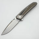 Pena X Series Cobra Flipper w/ Green/Black Micarta Inlays & CPM-M4