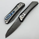 Pro-Tech Oligarch 17-4 Stainless Handle & Pearl Button w/ Damascus 2025 Oligarch Custom 001