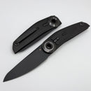 Reate Knives VK-TRON Bead Blast DLC Titanium Handles w/ Zirconium Clip & DLC M390