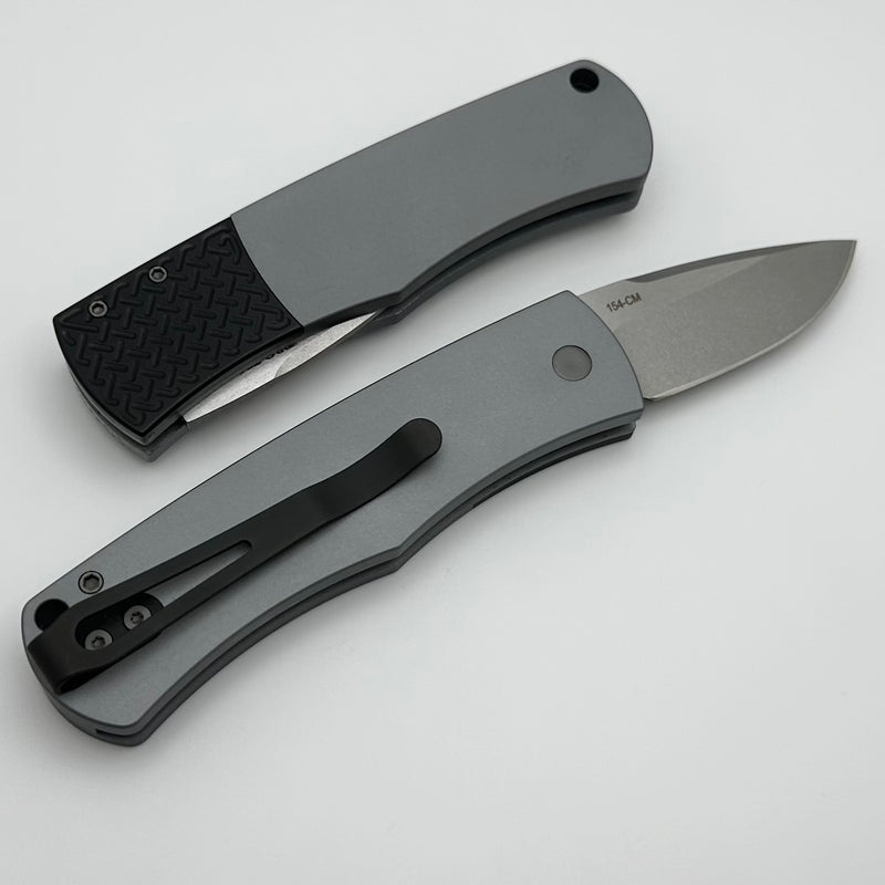 Pro-Tech BR-1 Whiskers Magic Bolster Release Gray/Black w/ Stonewash Blade BR-1 CA.3 LTD-Grey