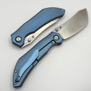 Kansept Knives Tipper Blue Ano Titanium Handles w/ S35VN K1079A1