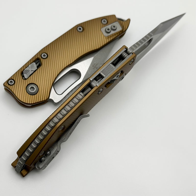 Microtech Knives Manual Stitch RAM LOK Fluted Tan Aluminum Apocalyptic