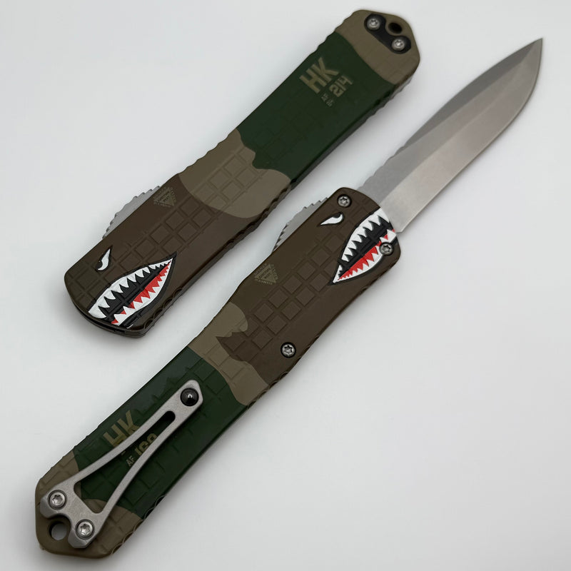 Heretic Knives Manticore X A-10 Edition Frag Handle & Stonewash Recurve MagnaCut H033F-2A-A10