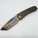 Medford Marauder Full Size "Old School" Tumbled Bronze Titanium Handles w/ 0.26" Vulcan 3V Tanto