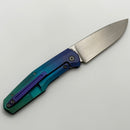 Custom Knife Factory FIF18 Tumbled Titanium Handles & M398 (In House Modified)