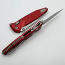 Microtech Socom Ram-Lok w/ Red Aluminum Frag Handles & S/E Stonewash M390MK 160RL-10FRRD
