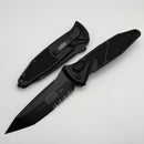 Microtech Socom Elite Blackout Tanto Edge Part Serrated Auto Black Tactical Standard 161A-2T-X4