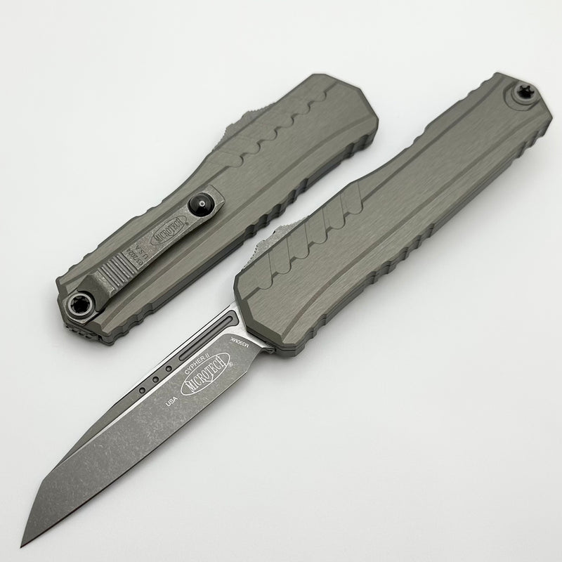 Microtech Cypher II S/E Natural Clear Apocalyptic Standard 1241-10APNC