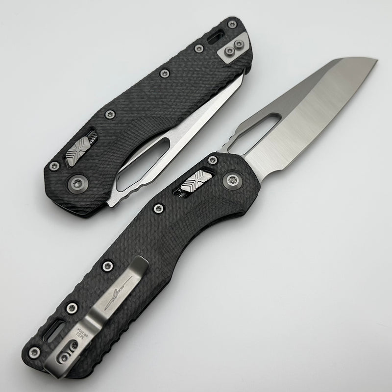 Microtech Knives MSI RAM LOK Fluted Carbon Fiber & Satin M390MK Signature Series 210-4FLCFS