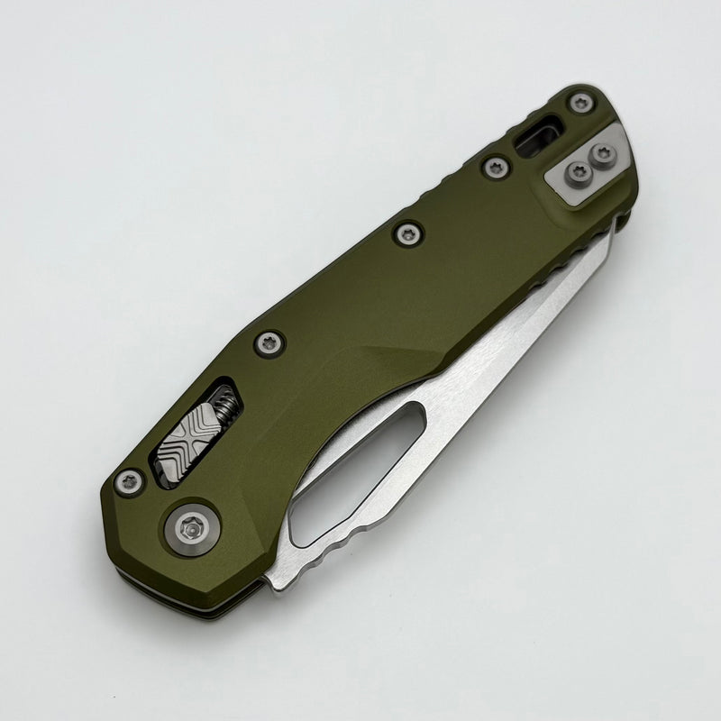Microtech Knives MSI RAM LOK OD Green Aluminum & Stonewash M390MK 210-10OD