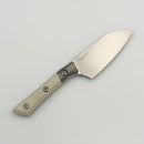 Microtech Santoku 4.2" Ivory G-10/Titanium Bolster Handle w/ Stonewash M390MK 3300B-10IV