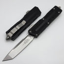 Microtech Scarab 2 Gen 3 Stonewash Spine Fluted Tanto w/ Black Handle 1279-10