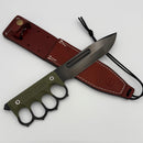 Medford 1881 Knife Works US 2024 w/ OD Green G-10 & DLC 1095 CV Fixed Blade