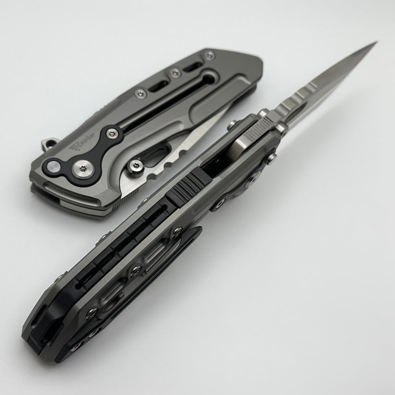 Reate T1000 V2 Flipper Milled Titanium w/ Zirconium & Recurve M390