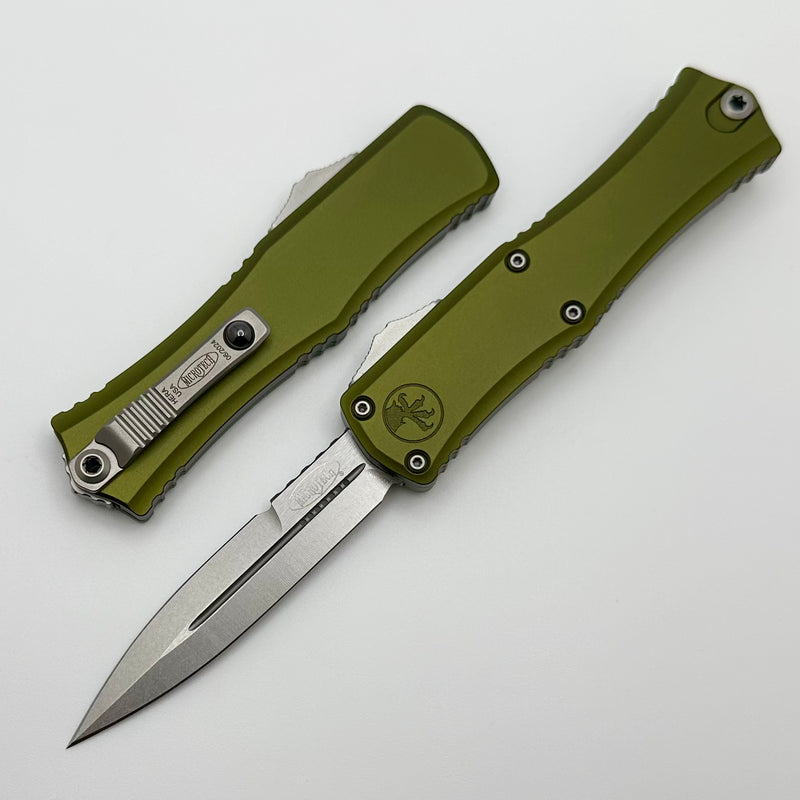 Microtech Knives Mini Hera Stonewash Bayonet M390MK & OD Green 1701M-10OD