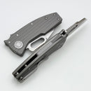 Demko Nano Shark w/ Textured Titanium Handles & Shark Foot CPM-20CV