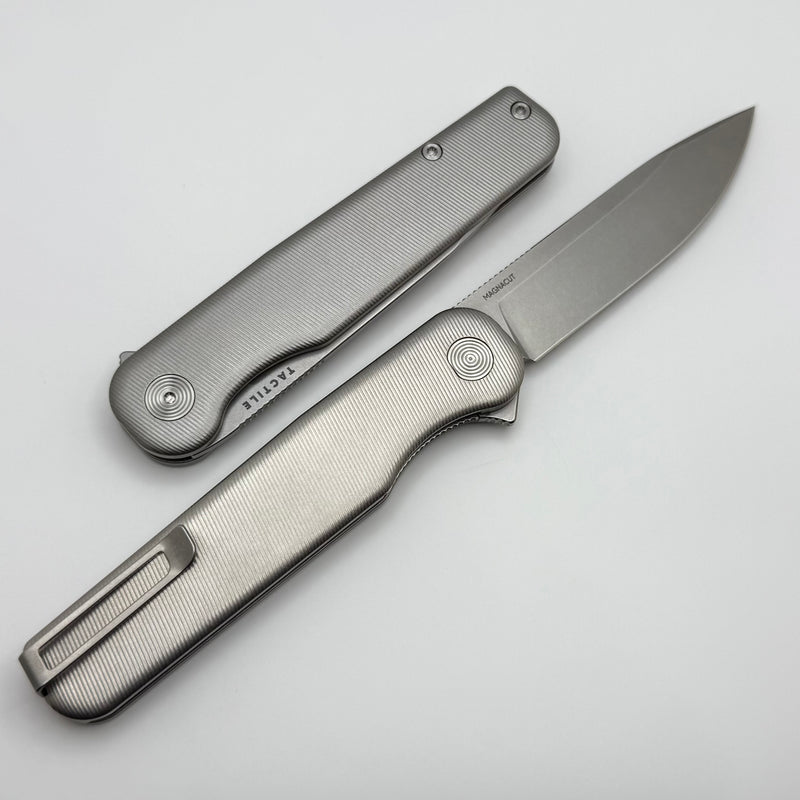Tactile Knife Rockwall Flipper V2 w/ Stonewash Handles & Stonewash MagnaCut