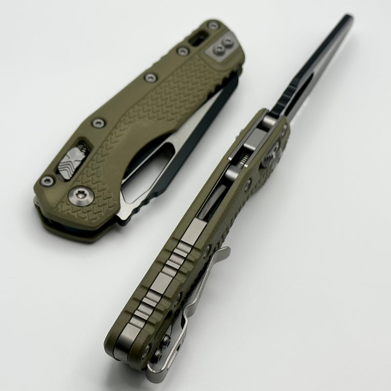 Microtech Knives MSI RAM LOK OD Green Polymer & Black Partial Serrated M390MK 210T-2PMOD