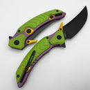 Maxace Dragon Knight Green/Purple Cerakote Handle w/ DLC M398 AM08-1-B