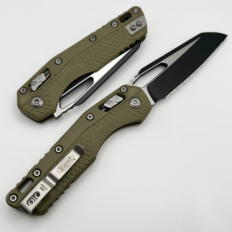 Microtech Knives MSI RAM LOK OD Green Polymer & Black Full Serrated M390MK 210T-3PMOD