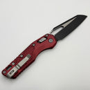 Microtech Knives MSI RAM LOK Merlot Aluminum Frag Handles & Two Tone Black M390MK 210-1FRMR
