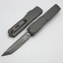 Microtech Ultratech ZBP Tanto Apocalyptic Partial Serrated Natural Clear 1123-11APNC