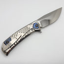 Custom Knife Factory UMMU Dalawa 2 w/ Polished Titanium & Polished M398