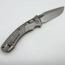 Microtech Marfione Select Amphibian RAM LOK Frag Titanium Handles & Stonewash M390MK w/ Double Vapor Blast & Bronze Accents 137RL-10FRMS1