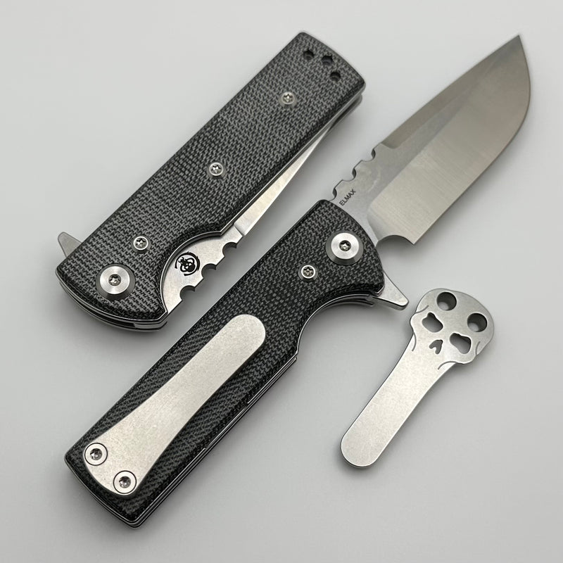 Chaves Knives T.A.K w/ Black Micarta & Drop Point Elmax - Blue Label