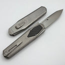 Remette RT Swordfish Titanium Handle w/ Carbon Fiber Inlay & Tanto M390 Manual OTF ZL101A1