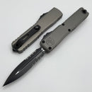Microtech Ultratech ZBP Tactical D/E Part Serrated w/ Natural Clear Handle 1122-2NC