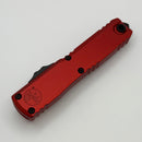 Microtech Ultratech Gen IV D/E Double Full Serrated Black Tactical w/ Red Handle 11224-D3RD