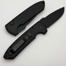 Pro-Tech Les George Rockeye Operator Smooth Black Handle & DLC MagnaCut