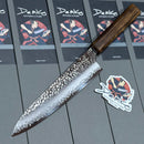 Demko Gyuto Chef Kitchen Knife w/ Japanese Red Oak Handle & VG10 San Mai