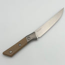Microtech Boning Knife Coyote Tan G-10/Titanium Bolster Handle w/ Stonewash M390MK 3100B-10CE