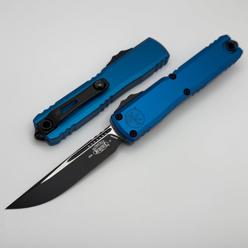 Microtech Ultratech Gen IV S/E Tactical w/ Blue Handle 11214-1BL