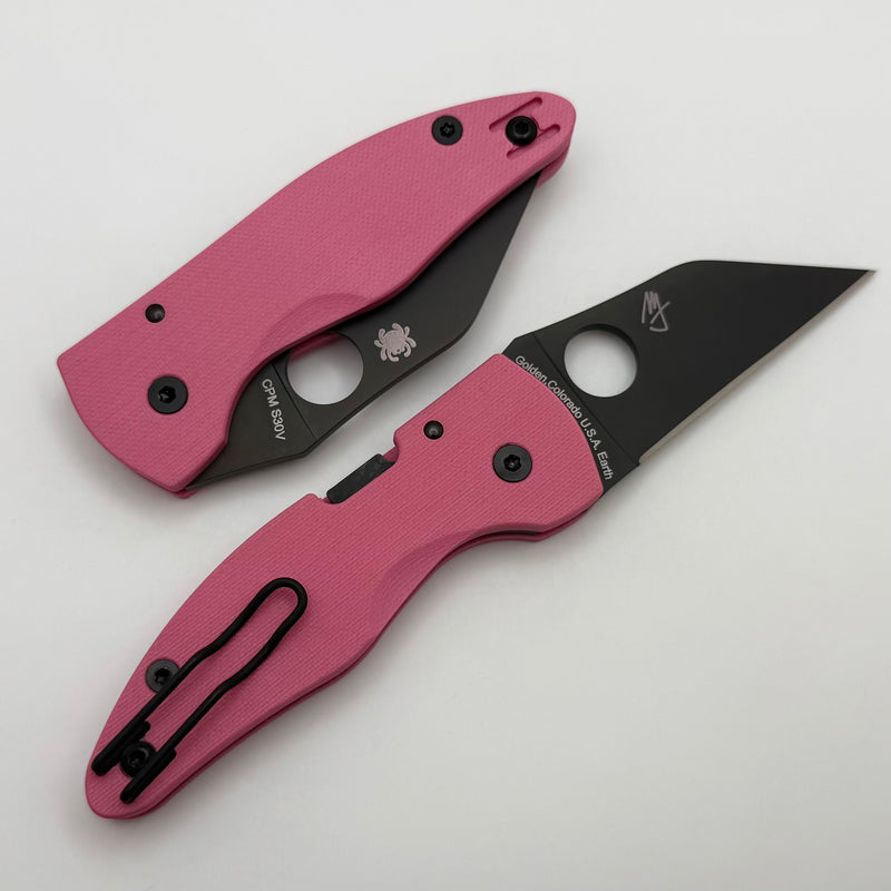 Spyderco MicroJimbo Pink G-10 & CPM-S30V Sprint Run C264GPNBKP