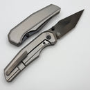 Chaves Knives Jake McCoy Omega Stonewash Titanium Integral Handle & Bright Stonewash DLC M390