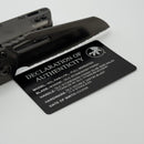 Microtech Marfione Select MSI RAM LOK DLC Slab Side Titanium Handles w/ DLC Accents & DLC Full Serrated M390MK 210-3DLCTMS1