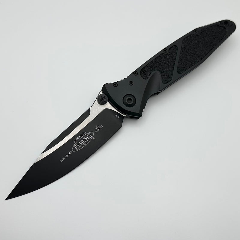 Microtech Socom Elite Single Edge Manual Black Tactical Standard 160-1T Pre Owned