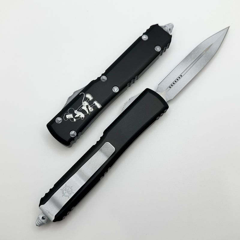 Microtech Ultratech Steamboat Willie Dirty White Double Edge 122-1SB