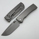 Chaves Knives Redencion 229 Radiation Titanium Integral & Stonewash M390 Drop Point