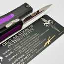 Marfione Custom Atreus Black Aluminum Handle w/ Carbon Fiber & Purple Titanium Inlays & D/E Diamondwash