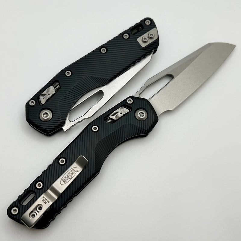 Microtech Knives MSI RAM LOK Black Fluted Aluminum & Stonewash M390MK 210-10FL