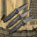 3 Piece Set Microtech Socom Elite M/A DLC Spike Grind Signature Series NCB Exclusives S/N 069