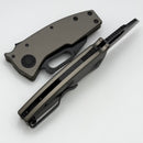 Demko Nano Shark Stealth w/ Artillery Grey Aluminum Handles & Shark Foot CPM-20CV